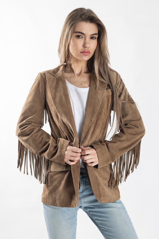 Bandera blazer fringes